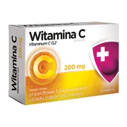 Witamina C 200 mg, tabletki, drażowane, 30 szt