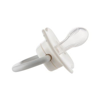 Canpol Babies, smoczek uspokajający, silikonowy symetryczny, 0-6 m, BabiesBoo biały, 2 szt.