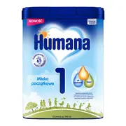 Humana 1, mleko początkowe od urodzenia, proszek, 750 g