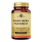 Solgar Włosy Skóra Paznokcie, tabletki, 120 szt.