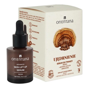 Orientana, serum ujędrniające na noc, reishi i 0,5% retinol H10, 30 ml