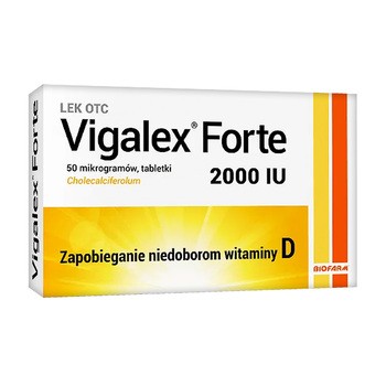 Vigalex Forte, 2000 IU, tabletki, 30 szt.