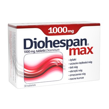 Diohespan max, 1000 mg, tabletki, 30 szt.