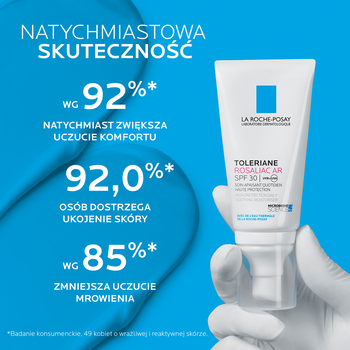La Roche-Posay Toleriane Rosaliac AR SPF 30, krem nawilżający przeciw zaczerwienieniom, 50 ml