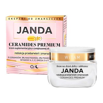 Janda Ceramides Premium, krem redukujący przebarwienia i zmarszczki, 50 ml