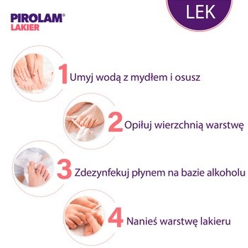 Pirolam, 80 mg/g, lakier do paznokci leczniczy, 4 g