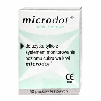 Test paskowy Microdot, 50 pasków