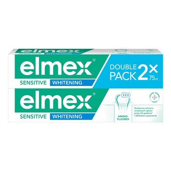 Elmex Sensitive Whitening, pasta do zębów, 75 ml x 2 opakowania 