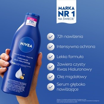 Nivea, odżywcze mleczko do ciała, 400 ml