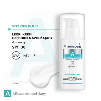 Pharmaceris A Vita-Sensilium, lekki krem głęboko nawilżający, SPF 30, 50 ml