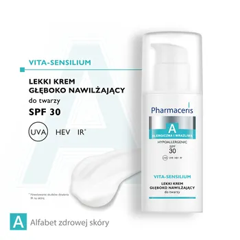 Pharmaceris A Vita-Sensilium, lekki krem głęboko nawilżający, SPF 30, 50 ml