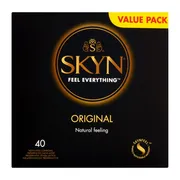 Skyn Original, prezerwatywy nawilżające, nielateksowe, 40 szt.