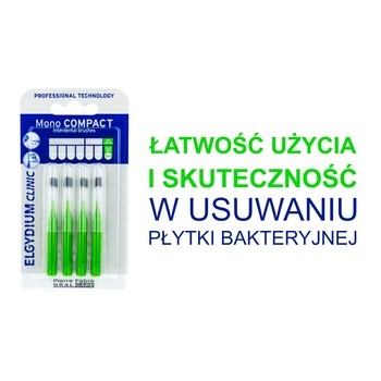 Elgydium Clinic Mono Compact 6, szczoteczka międzyzębowa, 4 szt.