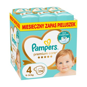 Pampers Premium Care 4 (9−14 kg), pieluszki jednorazowe, 174 szt.