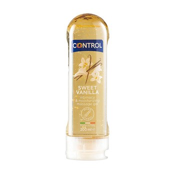 Control Sweet Vanilla 2 w 1, nawilżający żel do masażu ciała, 200 ml