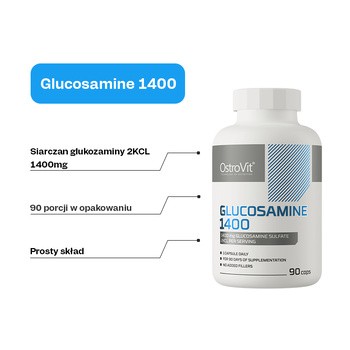 OstroVit Glucosamine 1400, kapsułki, 90 szt.