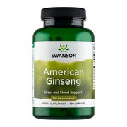 Swanson American Ginseng, kapsułki, 100 szt.