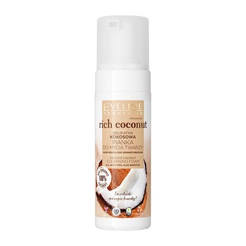 Eveline Cosmetics Rich Coconut, delikatna kokosowa pianka do mycia twarzy, 150 ml