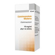 Clotrimazolum Medana, 10 mg/ml, płyn na skórę, 15 ml