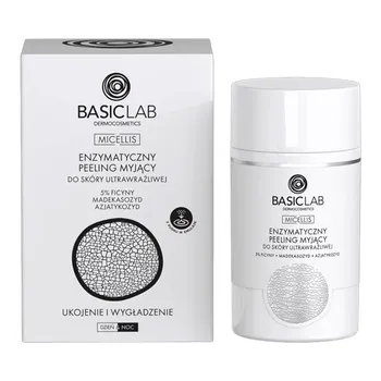 BasicLab Micellis, myjący peeling enzymatyczny do skóry ultrawrażliwej, 35 g