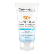 Dermedic Sunbrella, ultralekki krem ochronny SPF 50+ dla skóry naczyniowej i nadreaktywnej, 40 ml