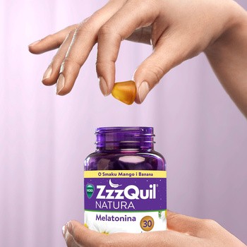 ZzzQuil Natura, żelki o smaku mango i banana, 30 szt.