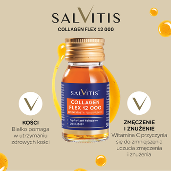 Zestaw Salvitis Collagen Flex 12000, płyn, 30 ml x 45 szt.