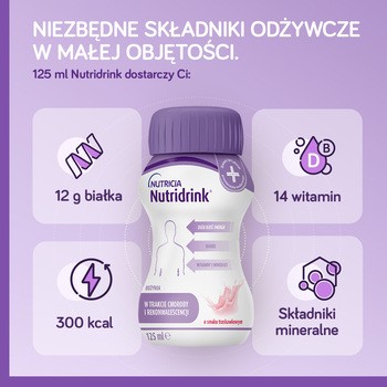 Nutridrink, smak neutralny, płyn,  4 x 125 ml