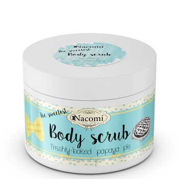 Nacomi, peeling cukrowy, świeże ciasto z papayą, 200 g