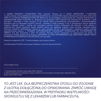 Olfen hydrożel (Olfen Żel), 10 mg/g, żel, 100 g (tuba)