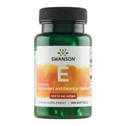 Swanson Witamina E naturalna, 400 IU, kapsułki, 100 szt.
