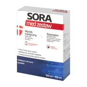 Zestaw Sora Med, płyn 100 ml + szampon 100 ml