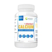 Wish Calcium + Witamina C, kapsułki, 120 szt.