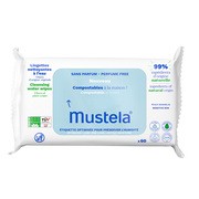 Mustela, kompostowalne chusteczki oczyszczające z wodą, 60 szt.