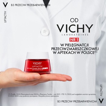 Vichy Liftactiv B3, krem redukujący przebarwienia, SPF 50, 50 ml