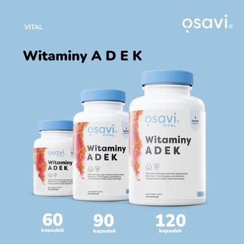 Osavi Witaminy ADEK, kapsułki miękkie, 90 szt.