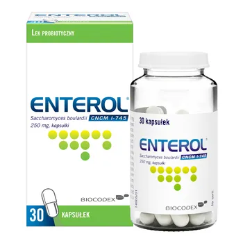 Enterol 250 mg, 30 kapsułek - Skuteczny probiotyk na biegunkę