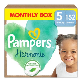 Pampers Harmonie 5, (11-16 kg), pieluszki jednorazowe, 152 szt.