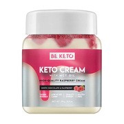 BeKeto, krem keto z olejem MCT, biała czekolada & malina, 250 g