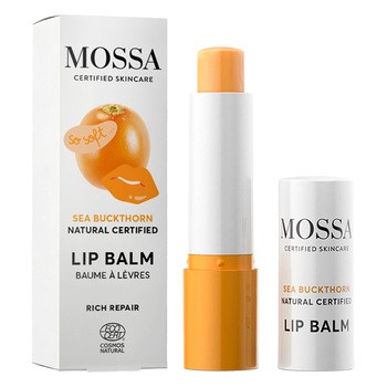 Mossa, odżywczy balsam do ust z olejem z rokitnika, 4,5g