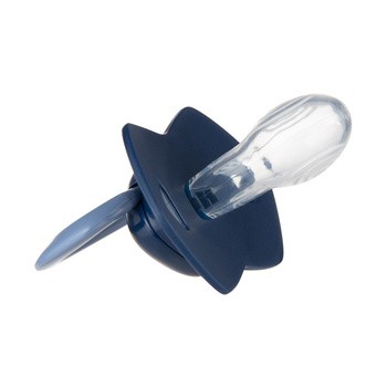 Canpol Babies Gold, smoczek silikonowy Light touch, symetryczny 0-6 m, niebieski, 2 szt.