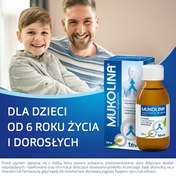Mukolina, syrop, 50 mg/ml, 120 ml