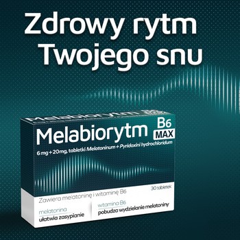 Melabiorytm B6 Max, 6 mg + 20 mg, tabletki, 30 szt.