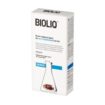 Bioliq Dermo, krem regenerujący do cery trądzikowej na noc, 50 ml