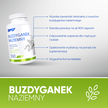 SFD Buzdyganek naziemny, tabletki, 360 szt.