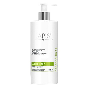 Apis Acne Stop, oczyszczające mleczko antybakteryjne z zieloną herbatą, 500 ml