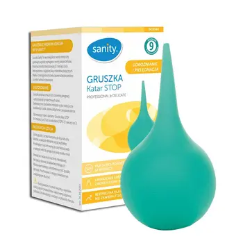 Sanity Gruszka katar STOP, z miękką końcówką nr 9, 12m +