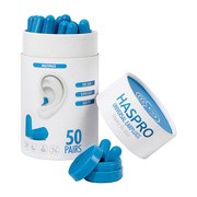 Haspro Tube 50, stopery do uszu, niebieskie, 50 par