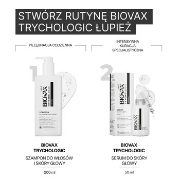 Biovax Trychologic Siwienie, szampon do włosów i skóry głowy, 200 ml