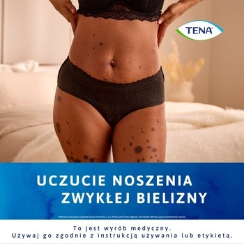 Tena Silhouette Plus, majtki chłonne, Black, rozmiar L, 10 szt.